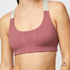 FIGS Performance Underscrub Spot Bra - Mauve NEW NWT XS